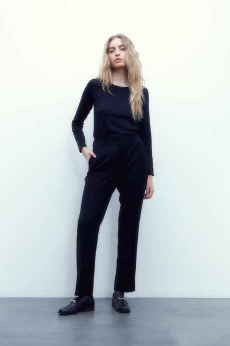 PANTALON RECTO SASTRERO NEGRO