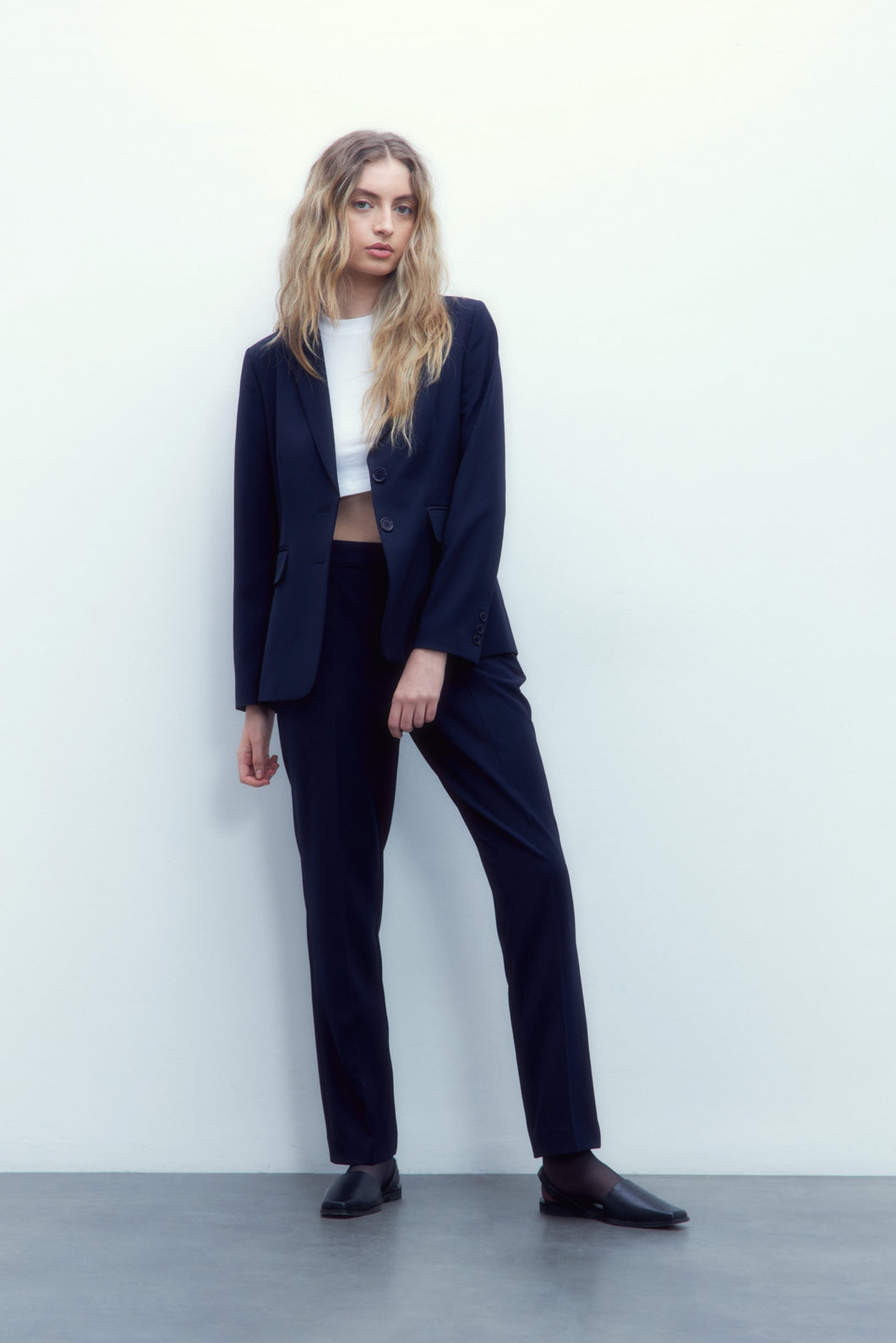 PANTALON RECTO SASTRERO AZUL