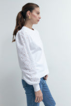 Load image into Gallery viewer, SWEATSHIRT CON MANGAS DE BRODERIE
