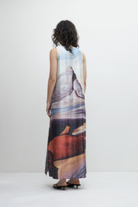 MAXI VESTIDO CON ESTAMPA PAISAJE