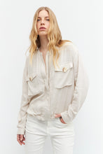 Load image into Gallery viewer, CHAQUETA BOMBER DE LINO