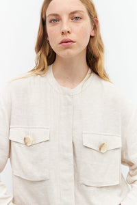 CHAQUETA BOMBER DE LINO