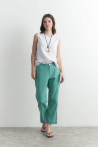 PANTALON DE LINO CON SNAP BUTTON