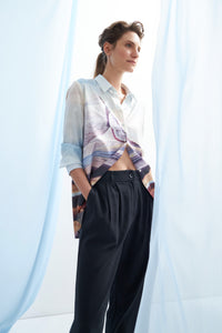 PANTALON PINZADO DE LINO