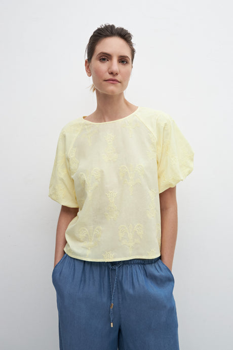 BLUSA ROMANTICA MANGAS BALOON