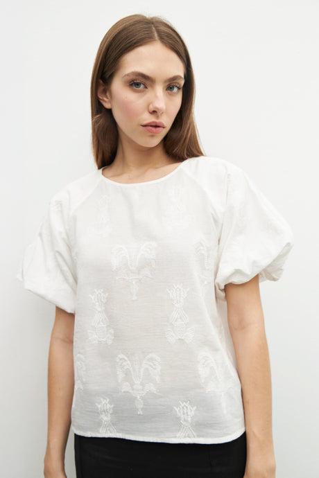 BLUSA ROMANTICA MANGAS BALOON