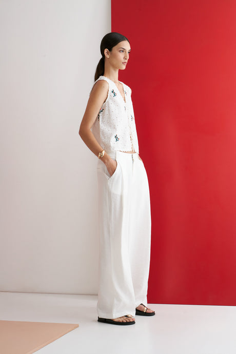 TOP BRODERIE CON BORDADOS