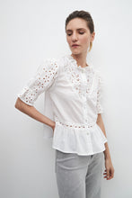 Load image into Gallery viewer, CAMISA COMBINADA CON BRODERIE