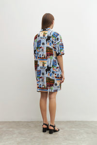 VESTIDO CAMISERO ESTAMPADO