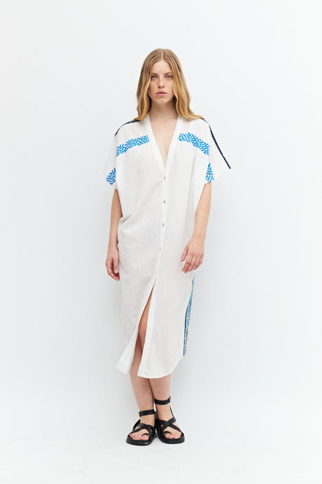 TUNICA OVERSIZED CON DETALLES BORDADOS