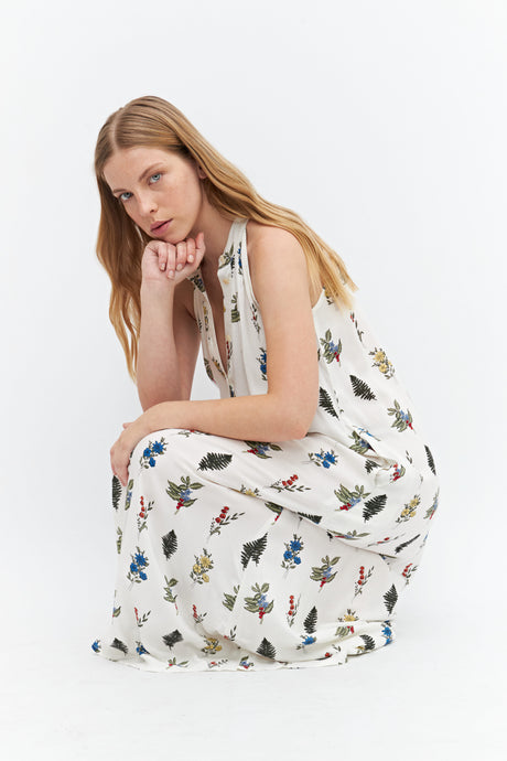 MAXI VESTIDO HALTER ESTAMPADO