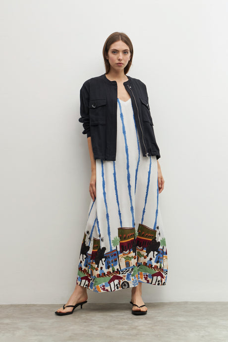 MAXI VESTIDO ESTAMPADO