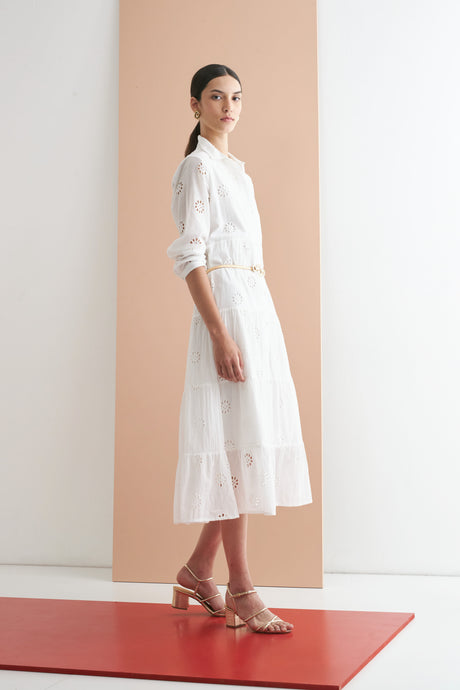 MAXI VESTIDO DE BRODERIE