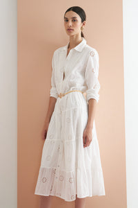 MAXI VESTIDO DE BRODERIE