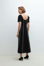 Load image into Gallery viewer, VESTIDO CON VIVOS EN CONTRASTE