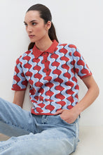 Load image into Gallery viewer, SWEATER CUELLO POLO JACQUARD RETRO