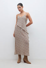 Load image into Gallery viewer, MAXI VESTIDO ESTAMPADO CON VOLADO
