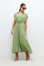Load image into Gallery viewer, VESTIDO EVASE CON CINTO
