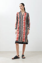 Load image into Gallery viewer, Vestido estampado abstracto - beige