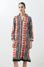 Load image into Gallery viewer, Vestido estampado abstracto - beige