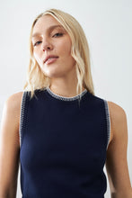 Load image into Gallery viewer, CHALECO TEJIDO PESPUNTE EN CONTRASTE