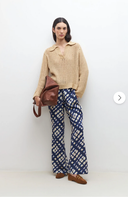 SWEATER CALADO CUELLO POLO