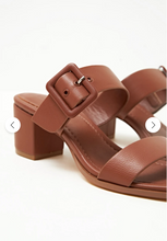 Load image into Gallery viewer, SANDALIAS TACO ALTO CON HEBILLA FORRADA
