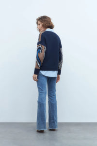 SWEATER JACQUARD ARABESCOS